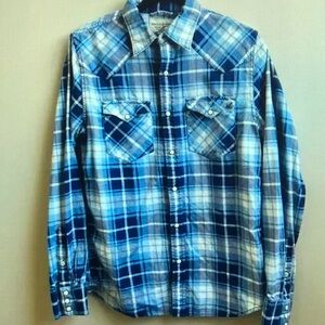 Blue Plaid Men's Shirt